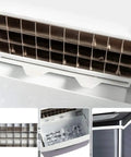 Killer Countertop Ice Maker Drops 55 Pounds Of Cubes Daily With Zero Hassle featuring ice tray and transparent lid design.