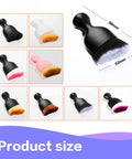 Soft Bristle Car Interior Detailing Brush For Clean Dash Seats And Vents Sturdy Handle With Comfortable Grip Ideal Auto Detailing Tool For Dusting Every Nook And Cranny, multiple colors, size dimensions shown