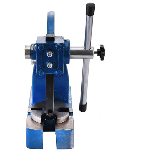 Rock Solid Heavy Duty Manual Arbor Press With Cast Iron Frame And Steel Ram For Precision Punching Inserting And Bushing Half To Two Ton Shop Beast Built Tough For Daily Garage Hustle - front view showcasing sturdy design.