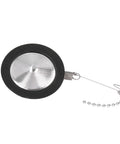Top Shelf Reusable Siphon Pot Filter Built Tough With Rust Resistant Stainless Steel And Flexible Silicone Permanent Coffee Replacement For Silky Siphon Machine Daily Grind, showing metal mesh with silicone edges.
