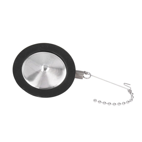 Top Shelf Reusable Siphon Pot Filter Built Tough With Rust Resistant Stainless Steel And Flexible Silicone Permanent Coffee Replacement For Silky Siphon Machine Daily Grind, showing metal mesh with silicone edges.
