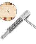 Top Shelf Stainless Steel Spring Plunger Pin With Ergonomic Indexing Handle Heavy Duty Safety Latch For Gym Equipment Shake Proof Vibration Grip Quick Install Knob Upgrade Keeps Your Setup Running Slick And Ready To Roll Anytime close-up of stainless steel plunger pin with threaded grip.