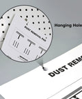 30 Sheets High Adhesive Cleanroom Dust Removal Pad Sticky Paper Self Sticky Adhesive Dust Collector for Cleaning Dust Dirt and Lint on Surfaces, Disposable Pad Sheets for Home Office and Lab Use, featuring hanging holes for easy storage.