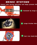 Brake system details of Lever Chain Hoist Come Along For Heavy Lifting Three Quarters Ton Capacity 1650 Lbs 20 Feet Reach