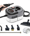 Powerful 2500W Steam Cleaner For High Temperature Disinfection In Kitchen Bathroom And HVAC Hoods 110V 220V Gray with attachments