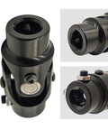 3/4 Inch 36 Spline X 3/4 Inch DD Steering Shaft U Joint Single Universal Joint Coupling Black 3-1/4 Inch Length
