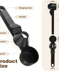 Mess Free Two Tablespoon Coffee Scoop With Built In Funnel For Reusable K Cup Pods showing handle, leveler, and funnel