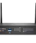 Front view of Heavy Duty Tz370W Generation 7 Firewall Featuring Slick Built In Wireless And Smooth Sdwan Routing.
