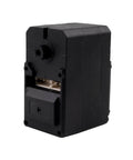 Black Pro Grade 19KgCm Smart Servo with 7.4V Serial Bus TTL Control, showing dual-axis design and black plastic case.