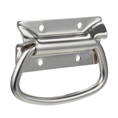 86x46mm 201 Stainless Steel Ring Pull Handle for toolbox with 5mm mounting holes and spray paint finish