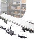 Mini Electric Desktop Conveyor Belt For DIY Projects With Adjustable Speed 0 To 116 RPM And Forward And Reverse Rotation