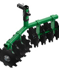Tow Behind Disc Harrow Attachment For ATVs And UTVs With 12-Inch Steel Discs, 2-Inch Receiver Hitch, Adjustable Height Soil Tiller