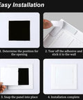 Step-by-step guide for Wood Grain Self Adhesive Access Panel For Plumbing Electrical Hvac Wall Cover installation process.