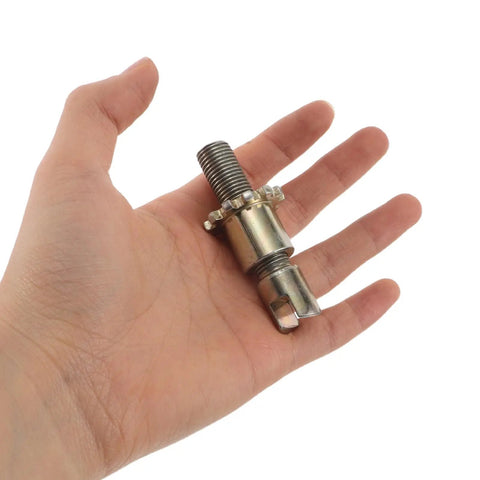Heavy Duty Brake Adjustment Tool Kit With Metal Hold Down Springs And Pins For Drum Brakes In Construction Machinery, Beefed Up Friction Stability, Quick Spring Tool For Fast Stops, And Easier Loader Disc Brake Access., metal brake spring pin in hand