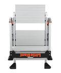 Jumbo Step Aluminum 2 Step Stool Ladder, Lightweight Yet Sturdy With A 375 Pound Duty Rating, compact folded view