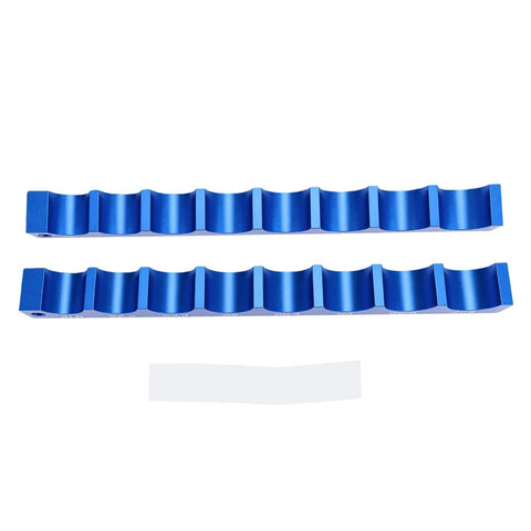 Top Notch Aluminum Alloy Bike Front Fork Hub Clamp With Precision CNC Machined Vise Insert For Easy Repair And Durable Maintenance Work in blue.