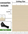 Diagram showing 90 Percent UV Blocking Sun Shade Cloth 6x15 Ft With D Ring Breathable UV Resistant Shade For Pergola Garden Patio Deck Backyard Beige