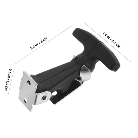 Versatile Flexible Rubber Hood Latch T Handle Hasp For Vehicle Hoods Engine Covers And Cargo Boxes With Quiet Shock Absorption