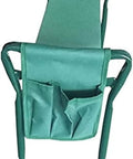 Top view of Garden Kneeler And Seat Heavy Duty Portable Folding Bench For Outdoor Lawn And Patio with pockets, steel frame.