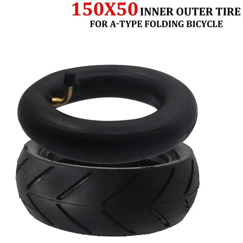Six Inch 150x50 Tire With 150mm Inner Tube For Small Electric Skateboard Wheel And Folding Bicycle A Type 90D Inner Tube on display