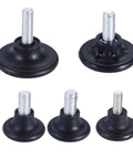Screw On Furniture Glide Leveling Foot Set Adjustable Desk And Table Leg Levelers M6 And M8 Thread Sizes 10 Pack rust resistant feet