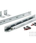 Bottom Mount Drawer Slides, 6 Pairs, 18 Inch, Heavy Duty Full Extension Steel Tracks With Soft Close, Locking Glides, Noiseless