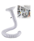 Heavy Duty Flexible Fume Extraction Arm With Articulated Exhaust Hose And Bombproof Smoke Exhaust Pipe For Workshop Air Filtration, 50mm diameter.