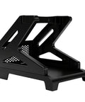 Thermal Label Holder For Rolls And Fan Fold Labels, Easy Stand for desktop, black, fits labels up to 4.3 inch wide.