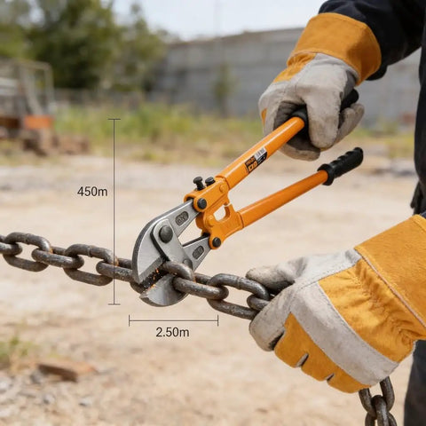 Heavy Duty 30 Inch Bolt Cutter With Ergonomic Non-Slip Handle, Cuts Padlocks, Chains, Locks, Rods, Rivets and Wire
