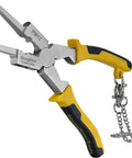 Deluxe MIG Welding Pliers And Pro Grade Workhorse Tool Kit For Welders 8 Inch with ergonomic grip and retention chain.