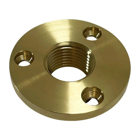 Garboard Drain Plug Kit For 1 Inch Hole, Boat Transom Scuttle Plug With 2 Inch Flange, Cast Copper Marine Plug Assembly For Leakproof And Corrosion Resistance, Recessed Thread Design, Requires 8 Fasteners