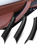 Door Handle Cover Set For BMW X5 F15 2014 2018 And BMW X6 F16 2015 2018 3 Piece Left And Right Pull Handle Covers In Black installed view