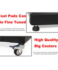 Heavy Duty Steel Tool Rack Organizer With Wheels And Durable Rust Resistant Finish with mobility foot pads and casters