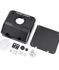 Beefy Aluminum Alloy Simulated Cell Receiver Box For 1/10 RC Crawler Cars components including housing, screws, and plates