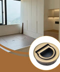 Recessed Door Pull Handle For Cabinets And Furniture Concealed Zinc Alloy Grip Green Bronze Finish