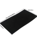 Milling Machine Accordion Bellows Cover For Guarding Flexible Rubber Way Cover 1500mm Long 200mm Wide 15mm High viewed at angle