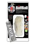 Buff Ball Large 5 Inch Beige With 1.76 Oz Polish Tube For Auto Detailing Car Polishing And Finishing On Clear Coats And Painted Surfaces