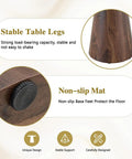 Heavy Duty Wood Table Legs Set for DIY Projects, MDF Conical Base With Rubber Non Slip Feet, Built to Last Modern Support for Dining