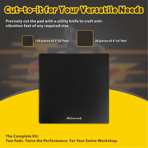 Ultra Light High Rebound Anti Vibration Pads Set 2 Pack Damping Mats For Noise Reduction And Higher Print Accuracy 22 By 22 Inch Base Mat