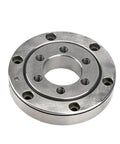Top Shelf Xu080120 Slewing Ring Bearing 69mm By 170mm By 30mm loaded with crossed roller tech, showcasing a polished steel design.