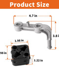 Heavy Duty 6 Piece Exhaust Bracket Muffler Support Kit With Rubber Isolator Hangers For Dodge Ram 1500 2019-2025 Replace OEM Parts Direct Fit Rear Left Right Suspension Repair, 4.7 in bracket