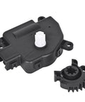 Plug And Play HVAC Blend Door Actuator With Gear For 2011 2012 2013 Dodge Durango And 2011 2012 2013 Jeep Grand Cherokee Direct Fit Climate Control Replacement Premium Quality showing gear included, black plastic.