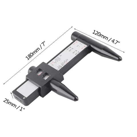 Universal Wheel Bolt Pattern Measuring Tool PCD Gauge For 4 5 6 8 Lug Rims With Slick Sliding Action And Heavy Duty Construction For Zero Hassle Alignment And Straight Up Perfect Fit On Your Sweet Ride