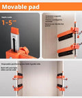 Toggle Clamp And Magnetic Arm Drawer Slide Jig For Fast Cabinet Installations with dual scale in imperial and metric visible