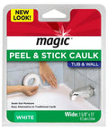 Tub And Wall Peel And Caulk Strip For A Tight Seal Between Tub And Wall, 1-5/8 Inch By 11 Feet, White packaging