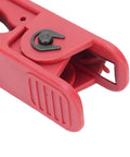 Detail of the Jiawu Wire Stripping Tool Crimping Ratcheting Pliers, showcasing the auto jaw mechanism and ergonomic grip.