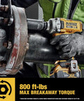 Real McCoy Cordless Impact Wrench Featuring 600 Ft Lbs Of Raw Torque And A Beefy One Half Inch Detent Pin Anvil designed for heavy-duty fastening.