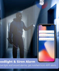 Outdoor 2MP Light Bulb Security Camera Wireless 2 4G WiFi 360 Degree Light Bulb Camera detecting intruder in night vision mode