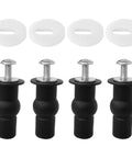 Universal Toilet Seat Screws Repair Kit 4 Pack For 14 To 16 mm Hole Toilet Seats With Top Mount Hinges Expanding Rubber Bolts