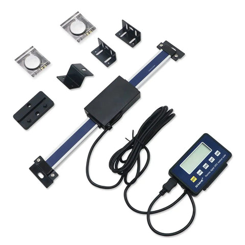 Accurate Digital Readout Lathe Scale For Milling Machines 0-150mm 0-6in With Remote LCD Display shown with components